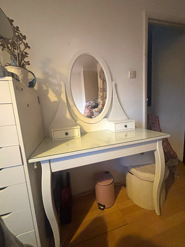 Ikea white dressing table oval - dressing,
