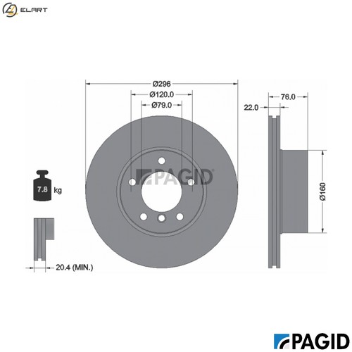 Brake disc 50439nhc for - brake,