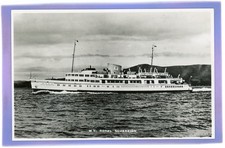 1952 P&O ROYAL SOVEREIGN PASSENGER SHIP MARGATE LONDON REAL PHOTO RP POSTCARD 