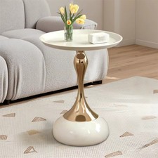 Italian Style Small Round Luxury Coffee Side Table Modern Space Saving