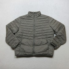 Jack & Jones Puffer Jacket Mens 2XL Olive Green Jjestate Coat Full Zip NWOT