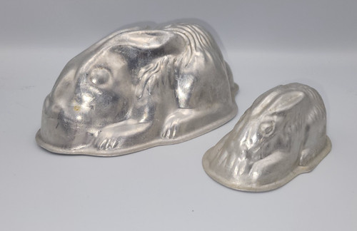 Two vintage rabbit shaped - vintage, rabbit-shaped