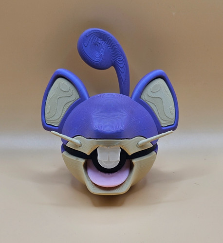 Rattata pokeball printed - rattata,