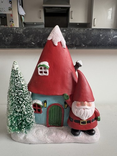 Light santa house new - light, up