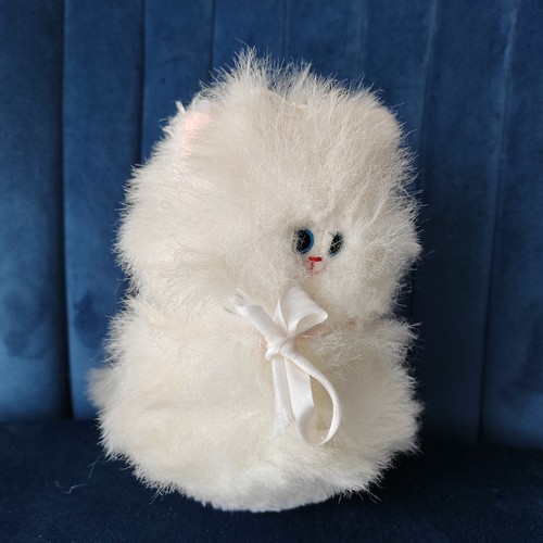 Russ berrie cat white plush - russ,