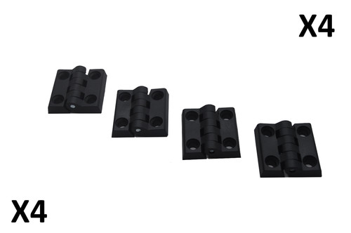 Nylon black plastic hinge - nylon,
