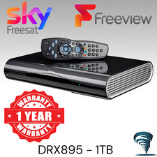 Sky + HD Box 1TB WiFI (Remote Control & Cables) Slimline Plus DRX895 Freeview