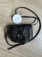 ⭐ Authentic See By Chloe Hana Mini Crossbody Bag Black Leather NWOT