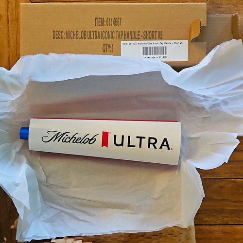 Michelob ultra beer tap handle - tap,