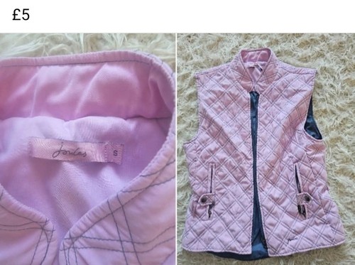 Womens joules pink gilet - joules,