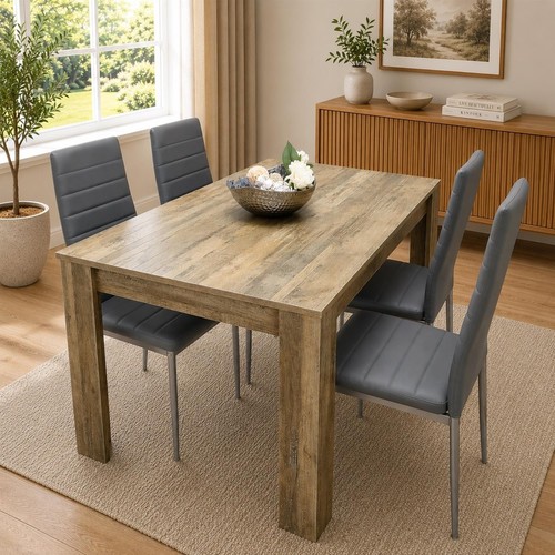 Rustic effect dining table - effect,
