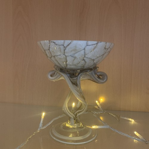 Vintage krosno glass bowl - vintage,