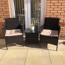 2 Seater Rattan Bistro Set