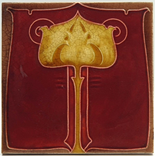 Antique fireplace tile - fireplace, minton