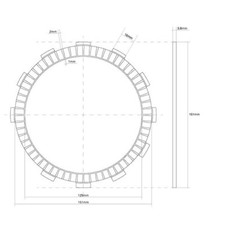 Clutch disc cranked made - clutch, in