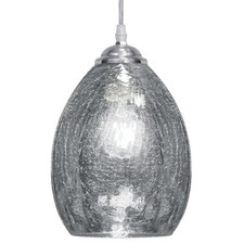 Modern Crackled Grey Glass