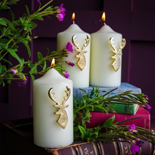 Culinary concepts stag candle - culinary,