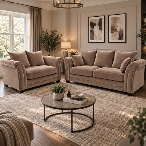 Luxury plush mink sofa - luxury,