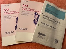 AAT L4 Set of Books Kaplan DAIF StudyText & Workbook Like NEW!!!