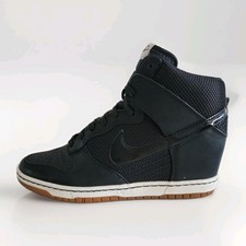 NIKE DUNK SKY HI WEDGE SIZE UK 8 EUR 42.5 (579763 001) BLACK