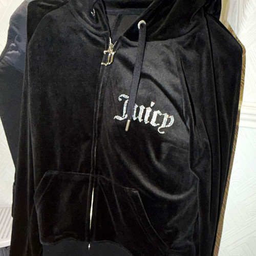 Juicy couture black velour - juicy,