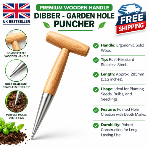 Stainless steel dibbler - stainless, bulb