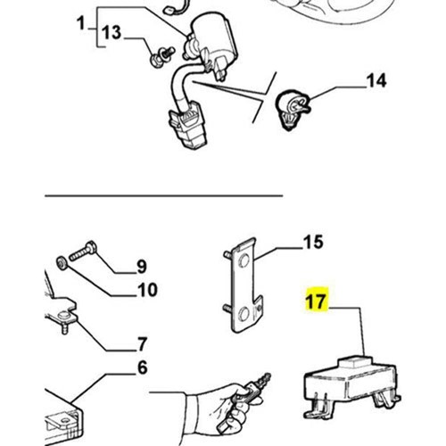 Genuine ecu alarm - alfa, romeo