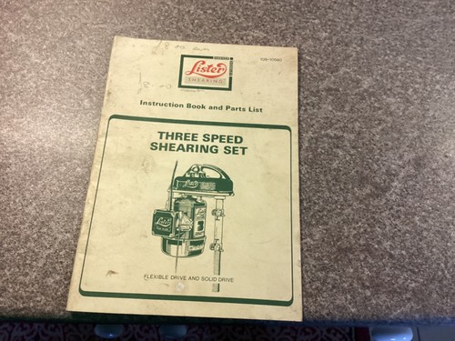 Lister instruction book and
