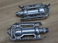 VINTAGE NOS ? BRITISH STEEL DOUBLE SIDED QUILL CHROMED PEDALS