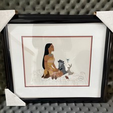Original WALT DISNEY Pocahontas Woodland Friends 5000 Serigraph SeriCel Cel Cell