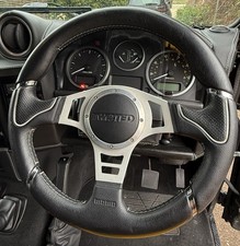Twisted Momo Land Rover Defender 48 Spline Full Leather Steering Wheel 
