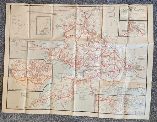Great britain gwr - map,