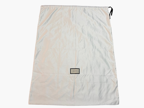 Gucci white satin drawstring - gucci,