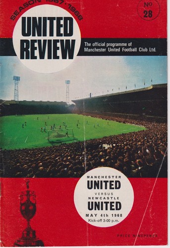 Football programme man utd - football,