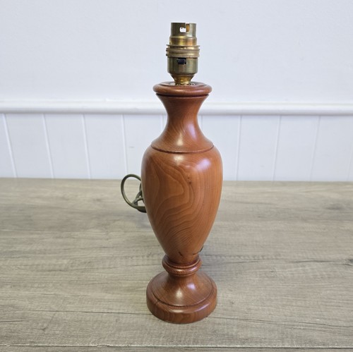 Vintage turned yew wooden - turned,