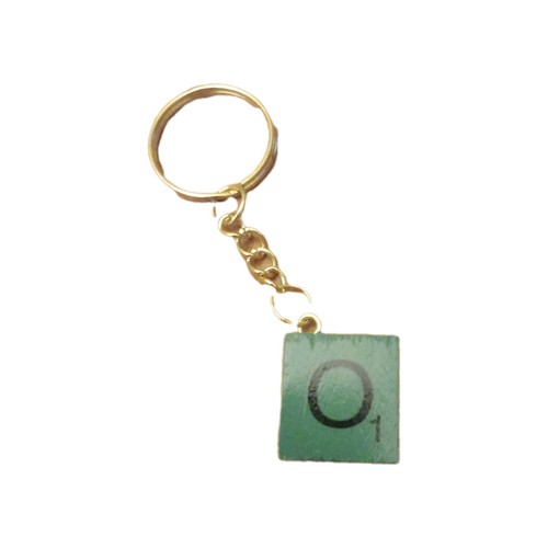 Scrabble style letter - letter, keyring