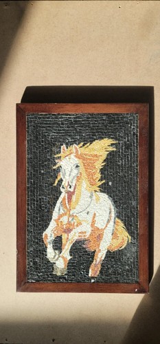 Horse tile handmade - horse, mosaic