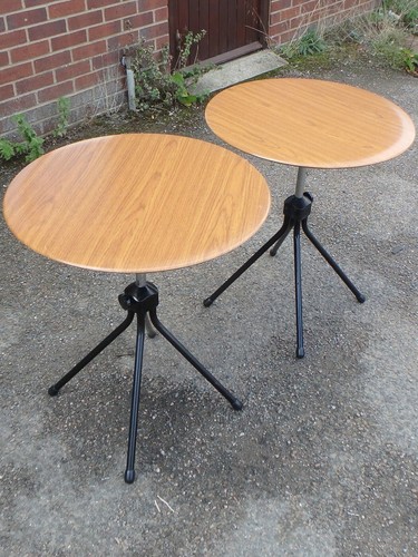 Pair vintage bedside tables