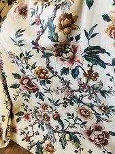 Vintage curtains bird print "Edale" By Hardy Fabrics width 40” each by 54” Drop