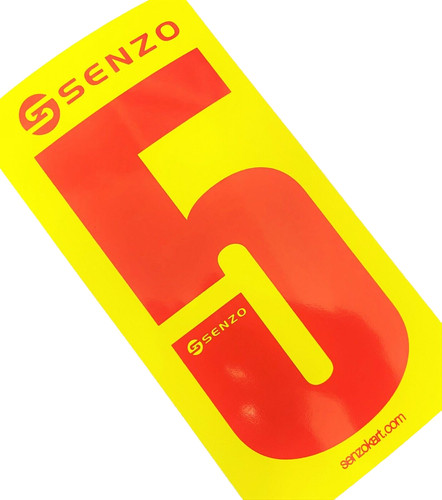 Set senzo red race number - set,
