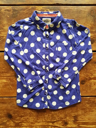 Mini boden jersey oxford shirt - oxford,