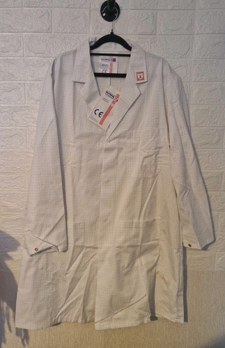 Vtg mens white lab - lab, coat