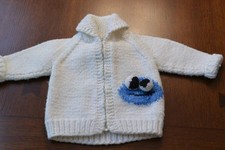 VTG hand-knit Cookie Monster