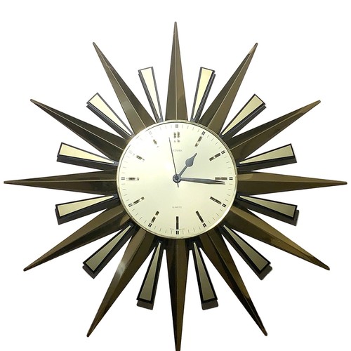 1970s metamec brass sunburst - 1970s,