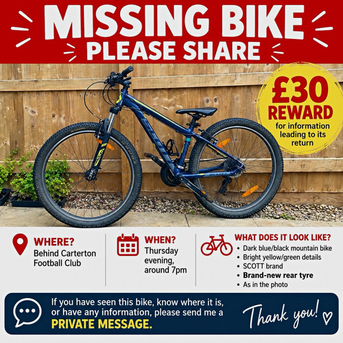 Scott missing bike please - missing,