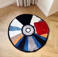 Handmade retro tufted rug - handmade,