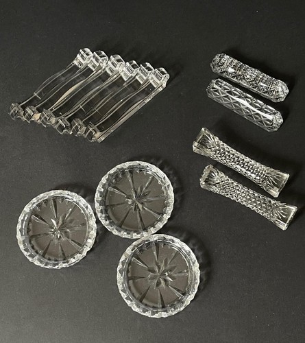 Job lot pressed glass cut - lot,