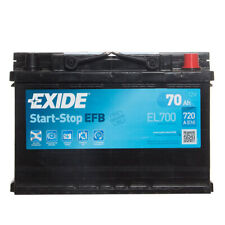Start Stop 096 EFB Car Battery 12V 70Ah 720cca 0/1 B13 3 Year - Exide EL700