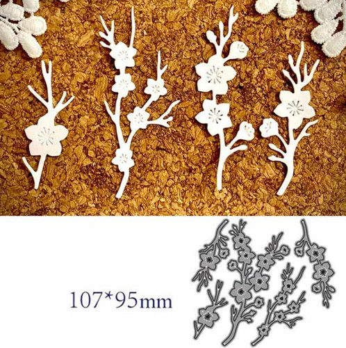 Flower branches metal cutting - branches,