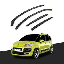 CITROEN C3 Picasso 2009-2017 5 Door Hatchback Wind Deflectors 4pc Tinted